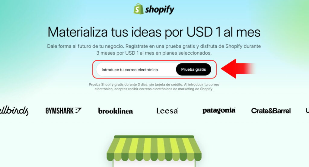 Crear una tienda online con en shopify